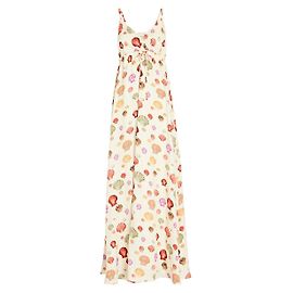 L'Agence Das Sachi Shell Print Maxikleid der Agentur. Roh