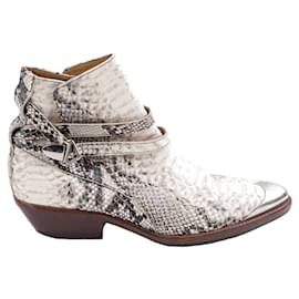 Isabel Marant-Lederstiefel-Weiß