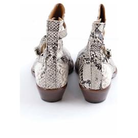 Isabel Marant-Leather boots-White