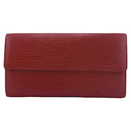 Louis Vuitton-Crédito de Louis Vuitton Porte Monnaie-Vermelho