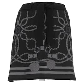 Hermès-HERMES  Skirts T.FR 34 Silk-Black