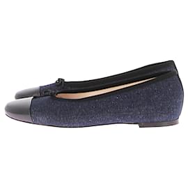 J.Crew-J.CREW Ballerinas T.US 9 Stoff-Blau