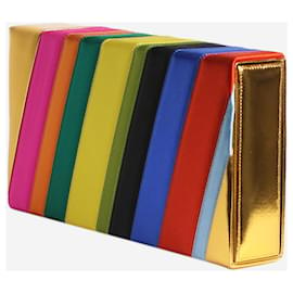Autre Marque-Multicolour striped box clutch-Multiple colors