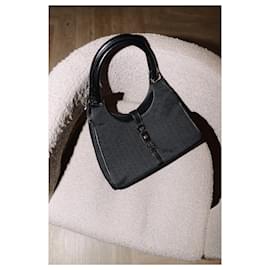 Gucci-Borsa a tracolla New Jackie in tela GG nera-Nero