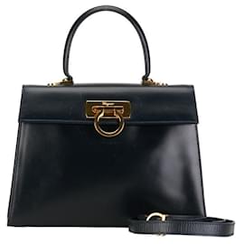 Salvatore Ferragamo-Salvatore Ferragamo Gancini-Black