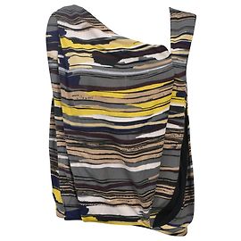 Balenciaga Striped Sleeveless Top in Multicolor Polyester Other