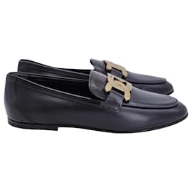 Tod's-Tod's Kate Loafers in Black Leather-Black