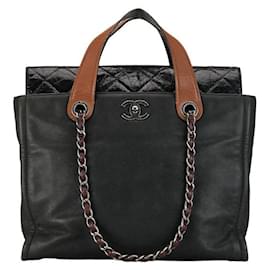 Chanel-Chanel Leather In The Mix Portobello Tote Bolso tote de cuero en buen estado-Otro