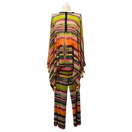 Conjunto de Vestido e Pantalonas Jean Paul Gaultier Multicolorido Multicor
