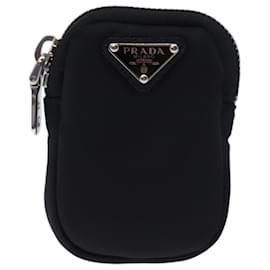 Prada-PRADA Belt Pouch Nylon Black 2CN074 Auth am6111-Black