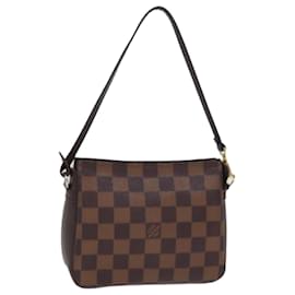 Louis Vuitton-LOUIS VUITTON Pochette de maquillage Damier Ebene Trousse N51982 LV Auth yk12395-Autre