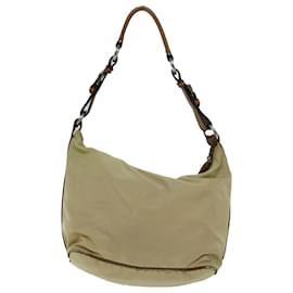 Prada-PRADA Borsa A Tracolla Nylon Beige Auth 73602-Beige