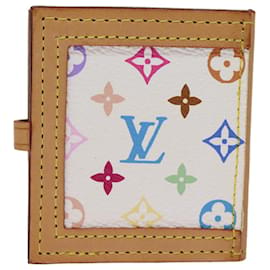 Louis Vuitton-LOUIS VUITTON Monogramme Multicolore Porte Photo 2 Cadre Blanc M58003 Auth LV 73621-Blanc