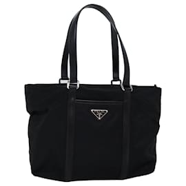 Prada-Bolso Tote PRADA Nylon Negro Auth am6226-Negro