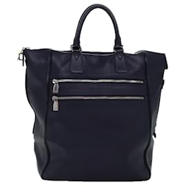 Louis Vuitton-LOUIS VUITTON Taiga Cabas Zippe Boston Bag Navy M22842 LV Auth bs13957-Navy blue