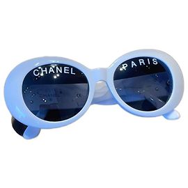 Gafas de sol Chanel Blancas de Plástico Blanco