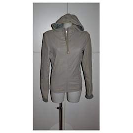 Dolce & Gabbana-leather jacket-Grey