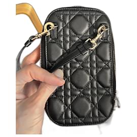 Dior-Lady Dior shoulder bag-Black,Gold hardware