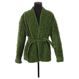 Autre Marque-Manteau en velours-Vert