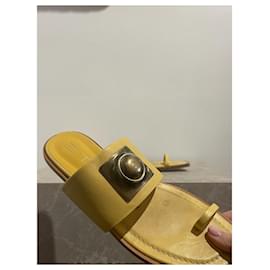 Etro-ETRO  Sandals T.EU 38 Leather-Yellow