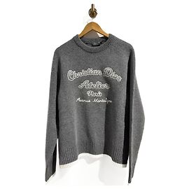 DIOR Strickwaren & Sweatshirts T.International XL Wolle Grau