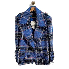 Balmain-BALMAIN  Jackets T.International L tweed-Blue