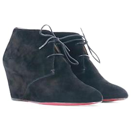 Christian Louboutin-CHRISTIAN LOUBOUTIN  Boots T.EU 38 Leather-Black