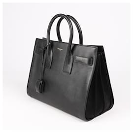 Saint Laurent-Saint Laurent Paris Sac de Jour Sac à main 2way en cuir Noir 324823-Noir