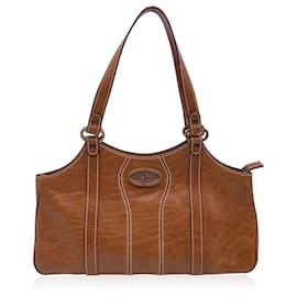 Gucci-Bolso hobo con logo GG de madera de cuero beige Bolso bandolera Tote-Beige