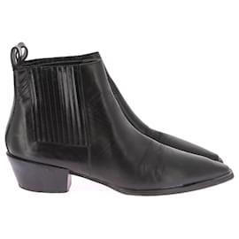 Aeyde-AEYDE Bottines T.EU 38 Cuir-Noir