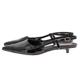 Chanel-CHANEL  Sandals T.EU 38 Patent leather-Black