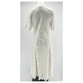 Autre Marque-MATIN Robes T.US 8 Coton-Blanc