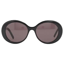 Saint Laurent-Black round oversized sunglasses-Black
