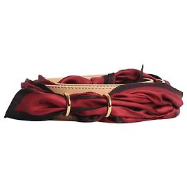 Chloé Multicolour interwoven-scarf leather bag strap Multiple colors