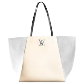 Louis Vuitton-Bolsa Lockme bege e preta com alça superior 2016-Outro