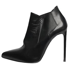 Saint Laurent-Black pointed-toe ankle boots - size EU 41-Black