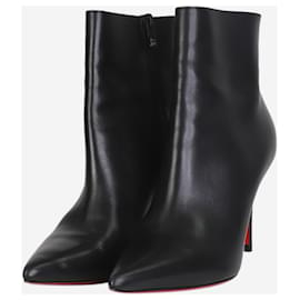 Christian Louboutin-Black pointed toe boots - size EU 38.5-Black