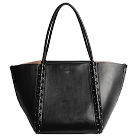 Alaïa-Sac noir clouté à poignée supérieure-Noir