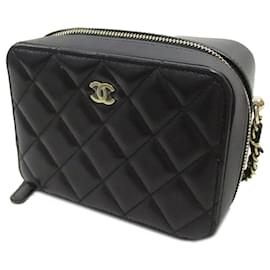 Chanel-Chanel Black Mini CC Lambskin Camera Bag-Black