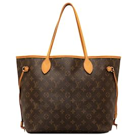 Louis Vuitton-Louis Vuitton Brown Monogramm Neverfull MM-Braun