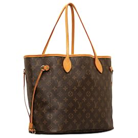 Louis Vuitton-Louis Vuitton Brown Monogramm Neverfull MM-Braun