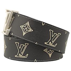 Louis Vuitton-Louis Vuitton Black LV Iconic Reversible Belt-Black