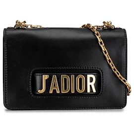 Dior-Dior Black Medium J'Adior Chain Flap-Black