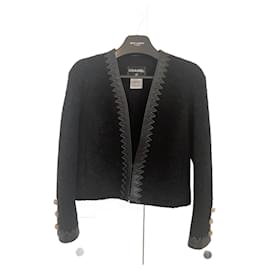 Chanel-Chaqueta negra Chanel 2015P Paris-Salzburg talla 38.-Negro