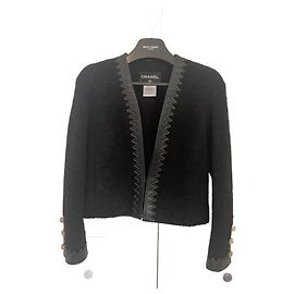 Chanel 2015P Paris-Salzburg Black Jacket 38 Black