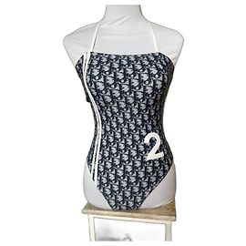 Dior Vêtements de bain Blanc Bleu