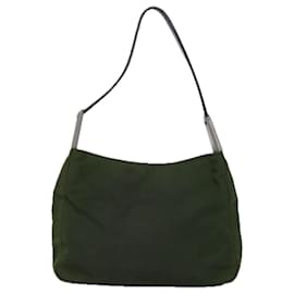 Prada-PRADA Shoulder Bag Nylon Khaki Auth 74196-Khaki