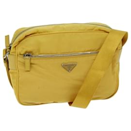 Prada-PRADA Borsa A Tracolla Nylon Giallo Auth 73871-Giallo