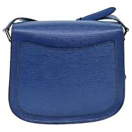 Louis Vuitton-Bolsa de ombro LOUIS VUITTON Epi Saint Cloud GM azul M52195 Autenticação de LV12264-Azul