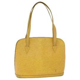 Louis Vuitton-Bolsa de ombro LOUIS VUITTON Epi Lussac Amarelo M52289 Autenticação de LV 73517-Amarelo